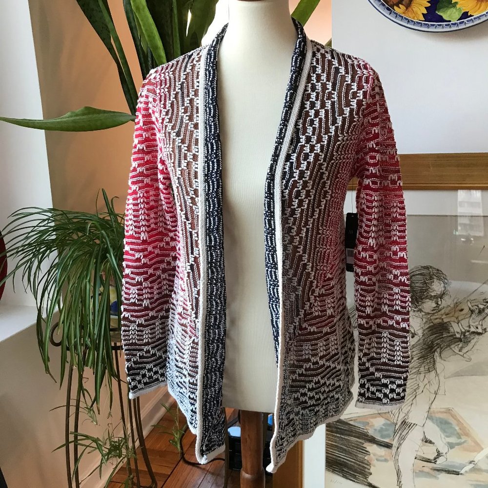 Nic & Zoe lightweight textured jacket size M.
